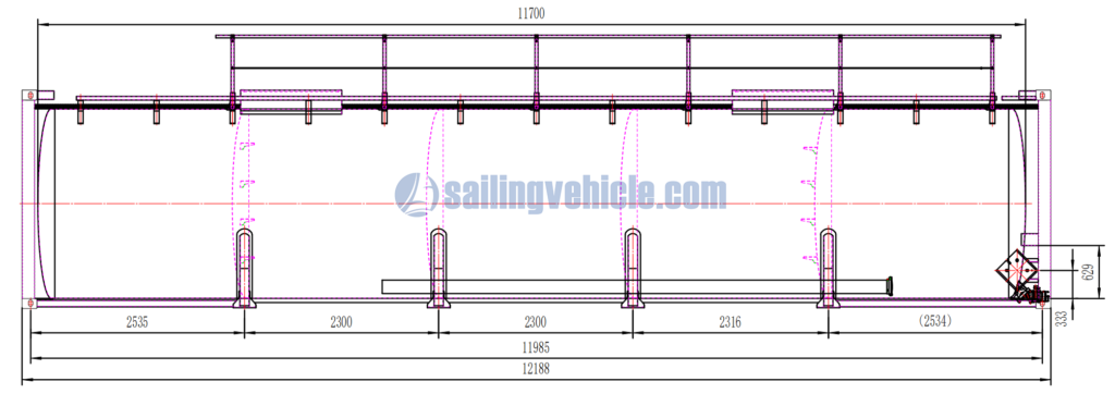 Container frame tank