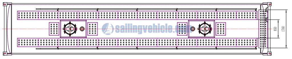Container frame tank