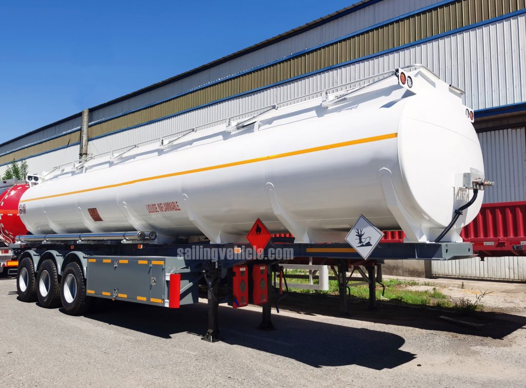 48CBM French-style Design Fuel Tank Semi-trailer