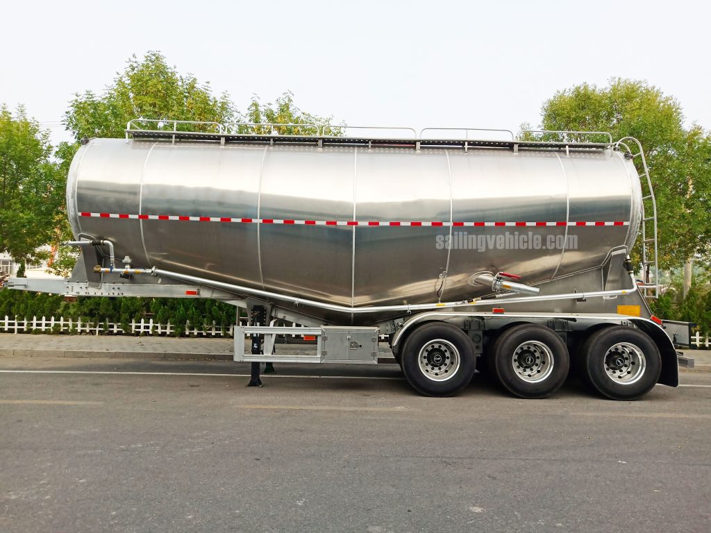Aluminum Alloy 5182 Bulk Cement Tank Semi-trailer