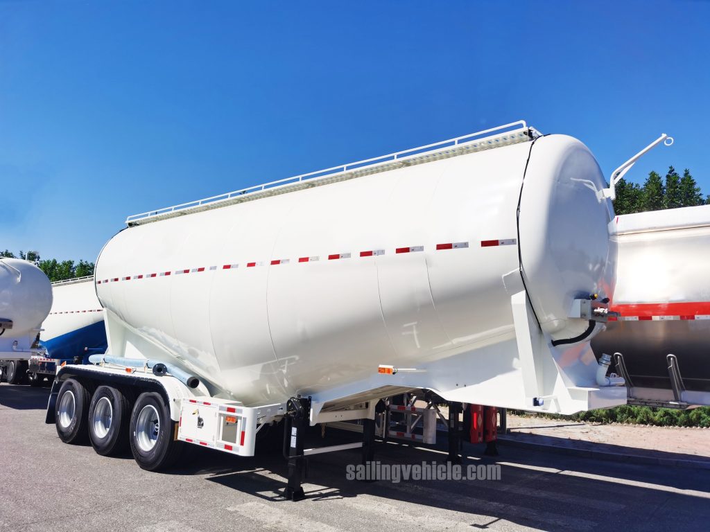 55CBM 3-axle Bulk Cement Tank Semi-trailer