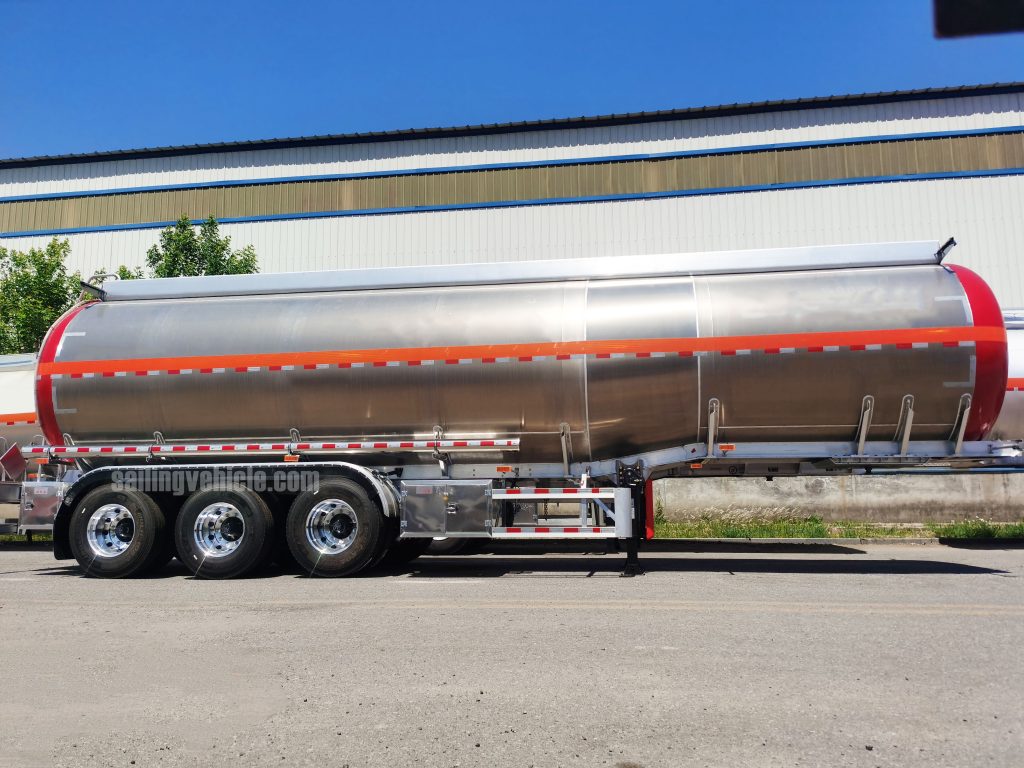 48KL Aluminum Alloy Tank Semi-Trailer (Heavy-Duty End Plate)