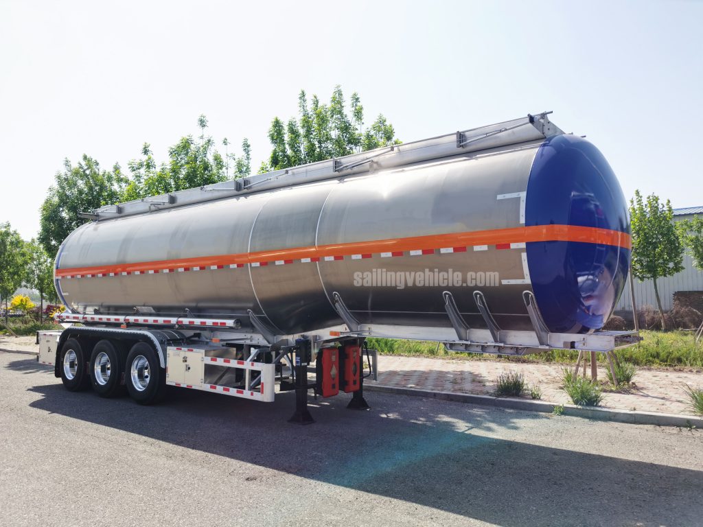 48KL 3-axle Aluminum 5182 Tank Semi-trailer