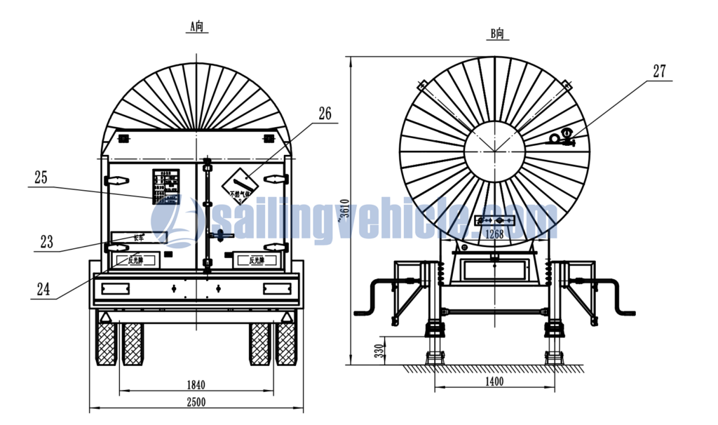 CO2 Carbon Dioxide Deliver Pressure Vessel