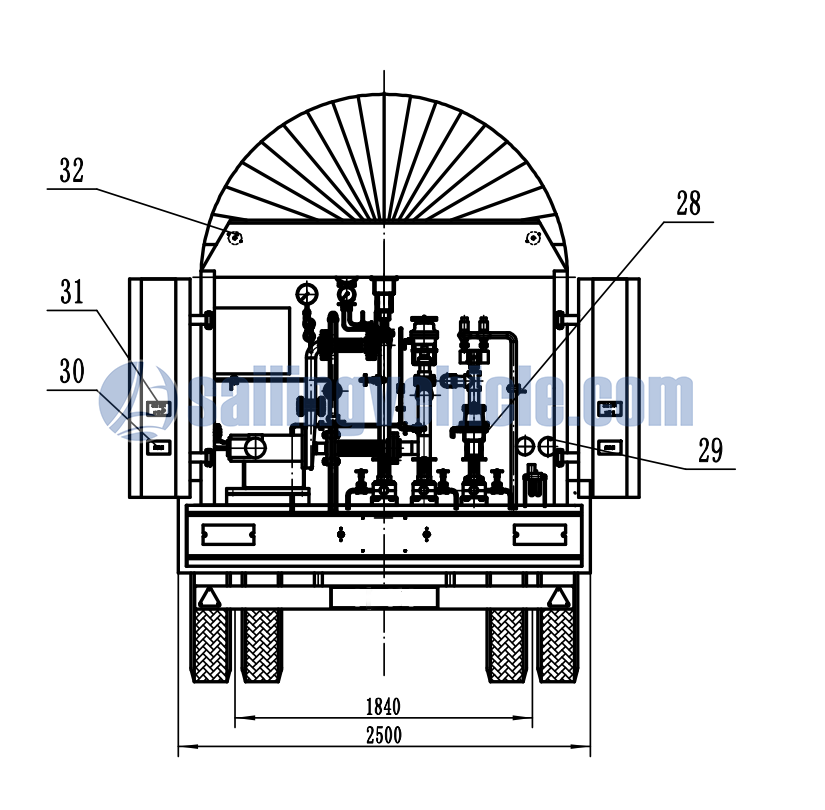 CO2 Carbon Dioxide Deliver Pressure Vessel