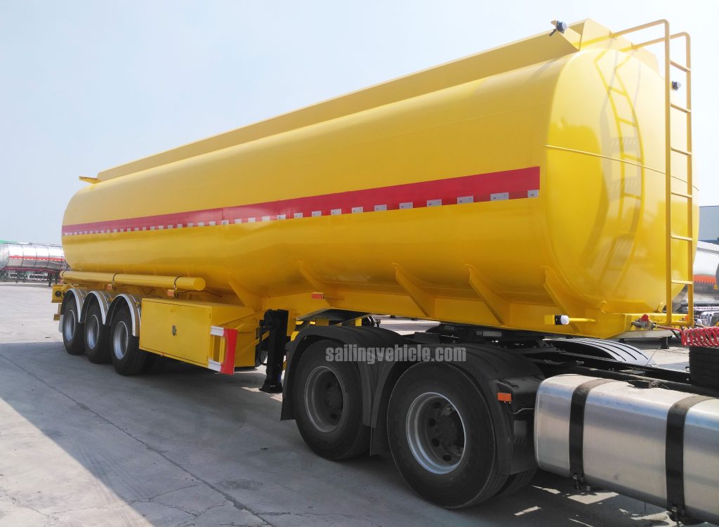 45CBM FUWA Axle Fuel Tank Semi-trailer