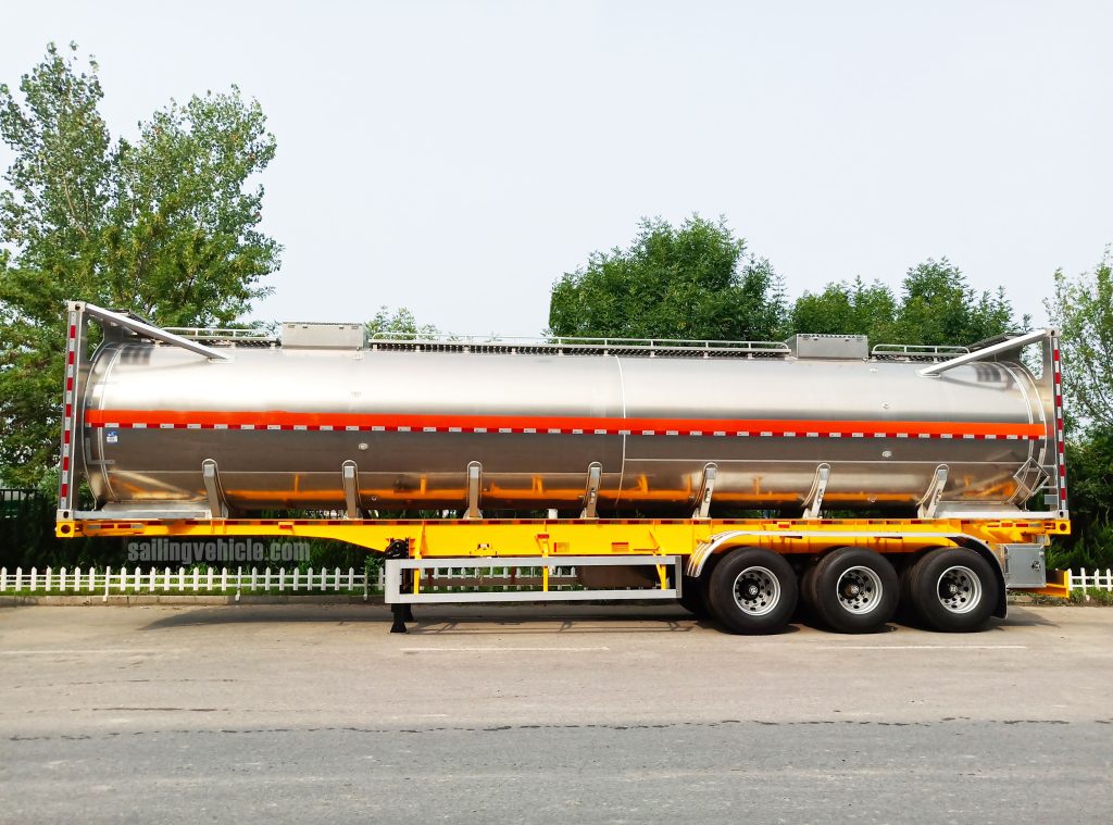 30FT Aluminum Liquid Tank Semi-Trailer