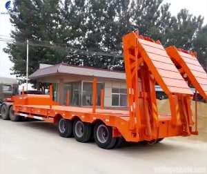 40 feet excavator delivery semi-trailer