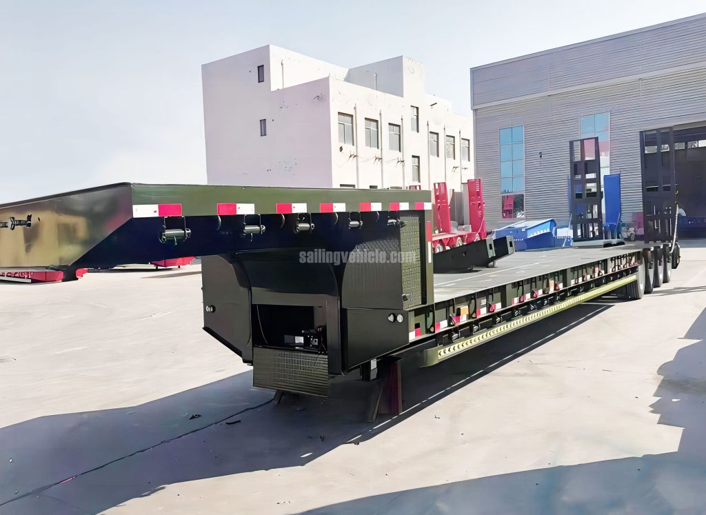 4-axle heavy-duty lowbed semi-trailer