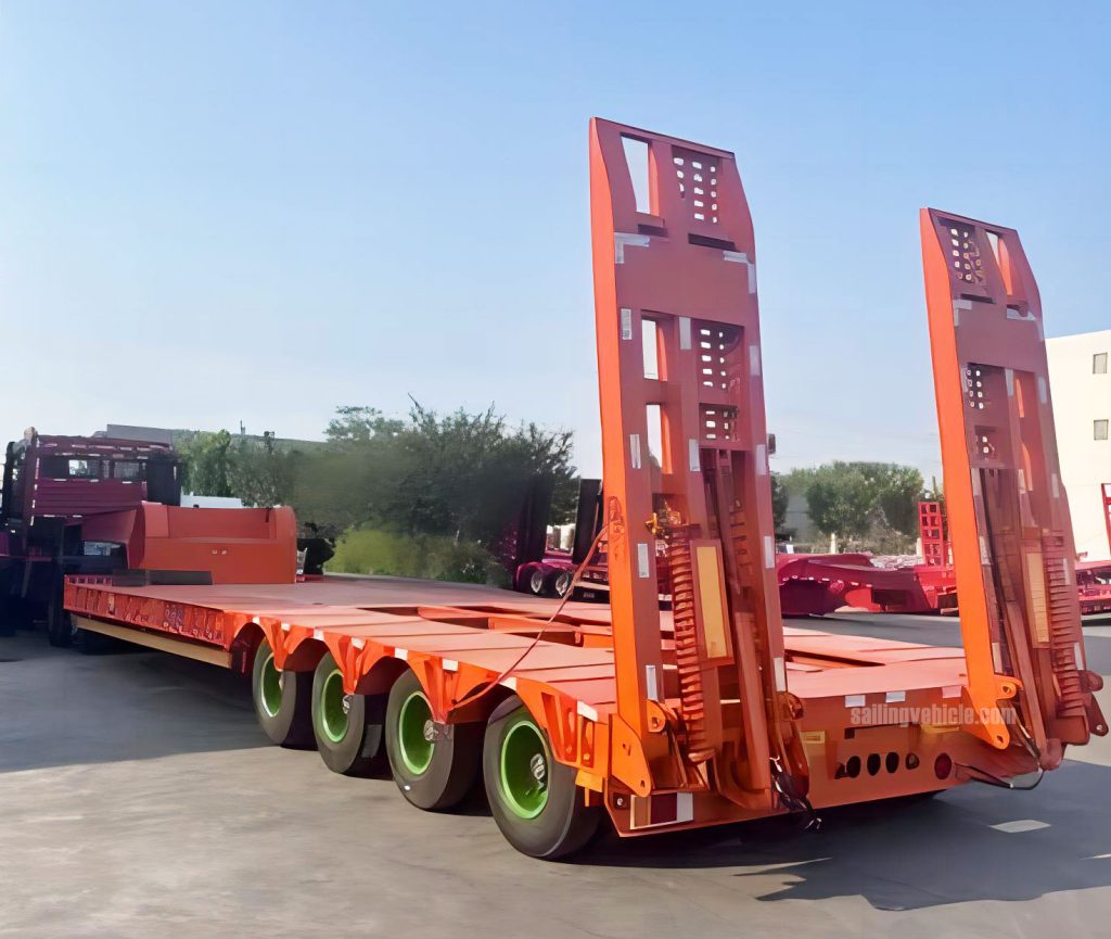 40 feet excavator delivery semi-trailer