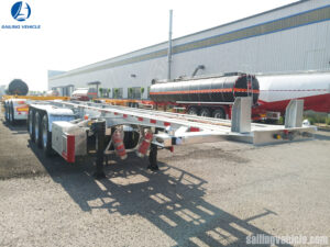 Container transport skeleton type semi-trailer| Factory Price – Sailingvehicle