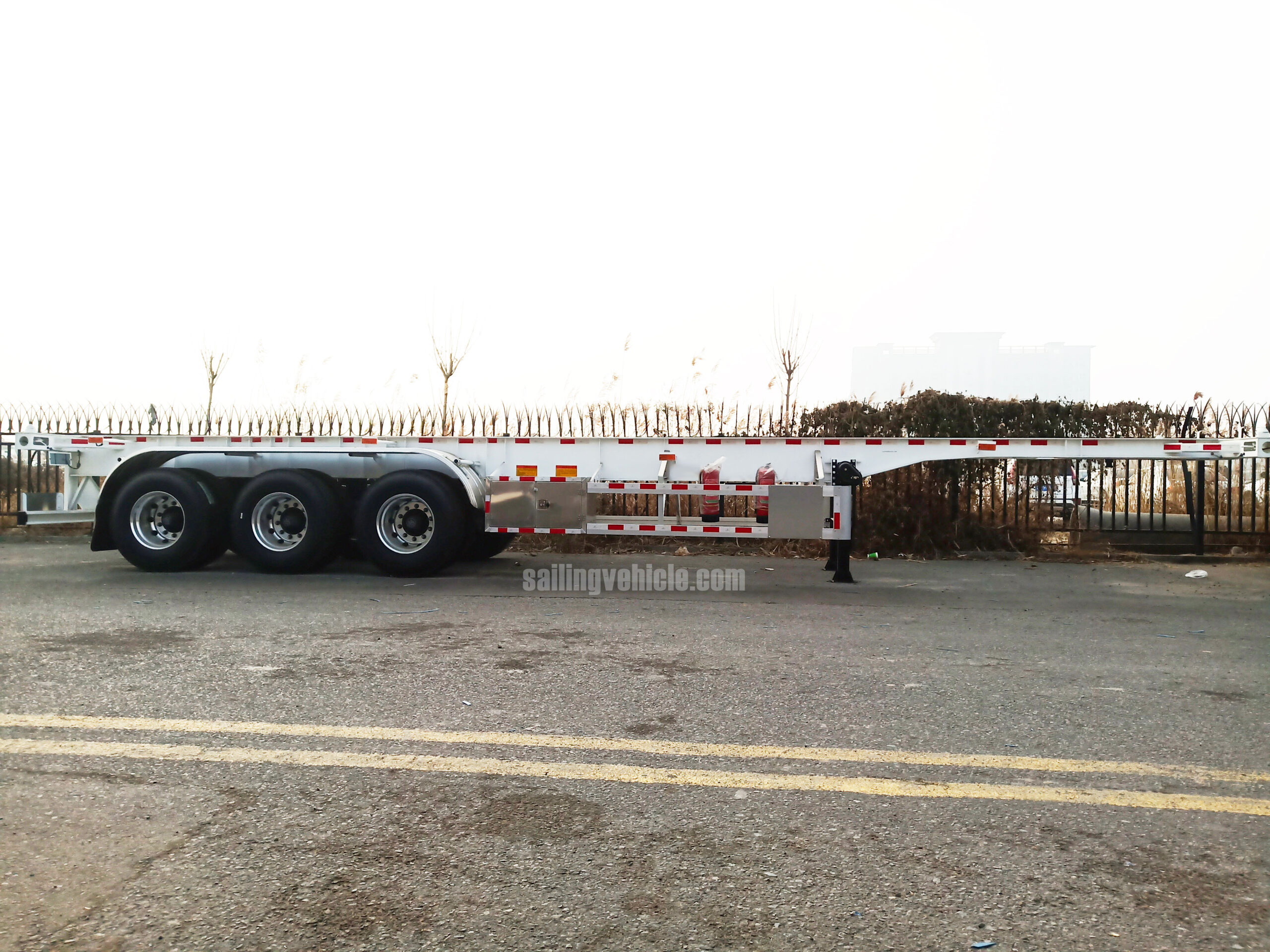 3-Axle 40Feet Skeleton Container Trailer